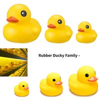 Giant Rubber Yellow Duck, Rubber Duck Family Small and Large and Giant Duck Toys for Shower Birthday Beach Summer Pool Party Fav image 4