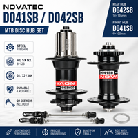 Novatec D041SB D042SB MTB Hubs Front Rear Steel Freehub Cassette 28/32/36H HG SX NX 8-12 Speed 6 Bolt Disc QR 9x100 10x135mm
