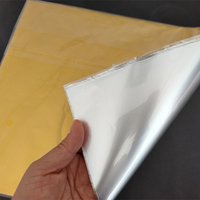 100pcs 25x30cm Aluminum Foil Glossy Gold Packaging Paper Hamburg Chocolate Biscuits Tin Wrapping DIY Metal Embossing Gift Packs