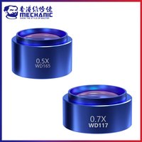 MECHANIC WD Series Auxiliary Objective Zoom Lens 44mm Thread Widefield Barlow Lens for Binocular Trinocular Stereo Microscope