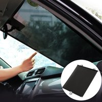 Universal Roller Blinds Suction Cup Car Sunshade Retractable Blackout Curtain Car Sun Visor Front Windshield Insulation Sunshade