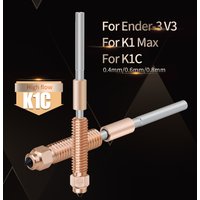K1C Nozzle 0.4/0.6/0.8mm Quick-Swap Nozzle Kit for Creality K1 Max/Ender 3 V3 Plus/3 V3/3 V3 SE KE 3D Printers