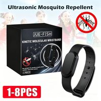 1-8pcs Silicone Mosquito Repellent Watch Portable Anti Bug Bracelet for Outdoor Camping Travel Ultrasonic Pest Repeller Wearable