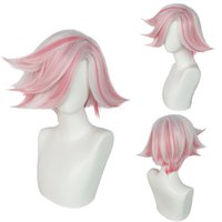 Anime Angel Cosplay Dust Costume Wigs Short Heat Resistant Synthetic Hair Halloween Party Role Play Carnival Props