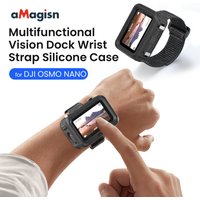 aMagisn Wristband w Silicone Protective Case Dual Mounting Modes for DJI Osmo Nano Multifunctional Vision Dock Accessory