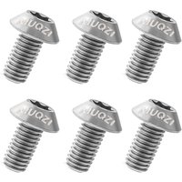 AliExpress NONE 6pcs Titanium Bike Disc Brake Rotor Bolts T25 Torx Fixing Screws Bicycle M5 Brake Disc Screw Ultralight Durable