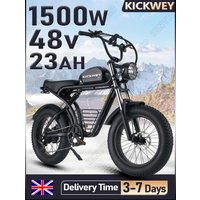 AliExpress KICKWEY K7 Electric Bike 1500W Motor 48V23AH Battery For Mountain Ebike Electric Motorcycle 20