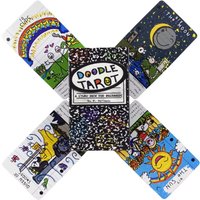 Doodle Oracle Cards Tarot P rophecy Divination Deck