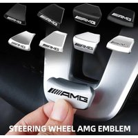 Mercedes-Benz Car Steering Wheel Emblem Sticker Interior Badge Decoration for Models W166 W206 W177 W176 W211 W212 W213 GLA GLC