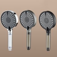 3 Jet Modes Adjustable Shower Head with Silicone Spray Nozzles High Pressure Shower Head with Filter Bathroom Accessories