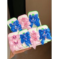 2pcs Lilo Stitch Hair Clips for Girls New Disney Anime Bows Hairpin Kids Bangs Bobby Pin Women Fashion Headwear Accessories Gift