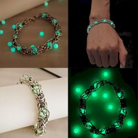 10mm Width 19/21/23cm Length Stainless Steel Luminous Stone Lantern Bracelet Waterproof Personality Hand Jewelry Drop Shipping