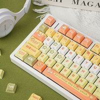 Anime Cartoon Mechanical Keyboard Keycaps Spanish French German Korean Russian ISO Side Print Keycap Cherry Profile PBT Key Caps