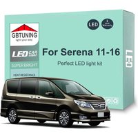 12Pcs LED Interior Light Bulb For Nissan Serena C26 2011-2016 Car Accessories Canbus Dome Trunk License Plate Indoor Signal Lamp