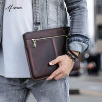 Laptop Briefcase Men For Macbook Air Pro 13 14 15 inch Cowhide Handbag Sleeve Tablet Pouch Case Lenovo Thinkpad Matebook Funda