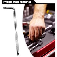1 Pcs Extension L-Type Shaped Double End Non-Slip Socket Bent Bar 1/2 1/4 3/8 Wrench L-shaped Sleeve Connecting Rod