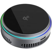 15W Magnetic Qi2 Wireless Charger with Cooling Radiator and Switchable RGB Light for Smartphones Phone Cooler for Gaming