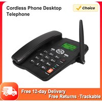 Cordless Phone Desktop Telephone Support GSM 850/900/1800/1900MHZ Dual SIM Card 2G Fixed Wireless Phone with Antenna Radio