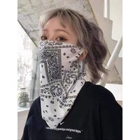AliExpress NONE Fashion Punk Sunscreen Mask For Men Women Summer Face Neck UV Protection Ear Scarf Hip Hop Outdoor Sports Cycling Bandana Scarfs