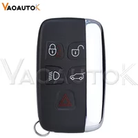 Smart Remote Car Key Shell Case Fob For Land Rover LR4 For Range Rover Sport Evoque For Jaguar XJ XJL XF 5 Buttons Key Housing