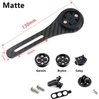 Short Version Bicycle Computer Mount Full Carbon 3K Road MTB Handlebar Mount Holder Support For Cateye Bryton iGpsport Blackbird