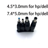 DC 4.5 x 3.0 mm 7.4 x 5.0 mm DC Male to 5.5 x 2.1mm DC Female Power Plug Adapter Connector with chip for DELL for HP For ASUS