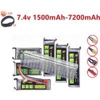2s Lipo Battery 1500mah 1800mAh 2200mAh 2800mAh 3000mAh 3300mAh -7200mah 7.4v Rechargeable Battery T XT60 Plug For RC Toys Parts