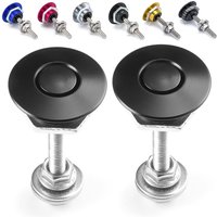 Universal Car Front Bumper Hood Pin Aluminum Push Button Billet Quick Release Racing Engine Bonnet Lock Latch Clip Body Kit
