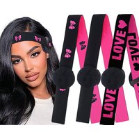3Pcs Edge Melt Band For Lace Wigs With Ear Puff Adjustable Elastic Headband With Ear Protector Wig Band With Ear Covers