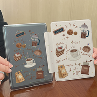For Kindle Coffee-Dessert Themed Case-Clear Back Case, Magnetic, Auto Wake/Sleep, for 11th Gen, Paperwhite 1/2/3/4/5/6
