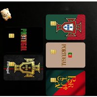 Portugal The Quinas Flag Credit Card HD Stickers Game Card Decal Small Chip Waterproof Sticker Gift
