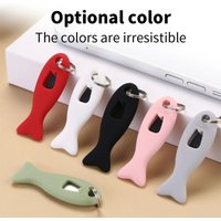 Fish Shape Anti Lost Sim Card Pin Needle Tray for iPhone Mi Samsung Universal Sim Card Remover Card Eject Tool Keyring New