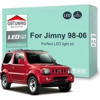 8Pcs LED Interior Light Bulb Kit For Suzuki Jimny 1998-2006 Canbus Dome Trunk License Plate Signal Indoor Lamp Car Accessories