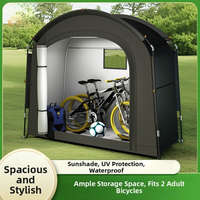 Large Space Outdoor Storage Tent Bike Storage Tent Waterproof Bike Shelter For 3-4 Bikes Portable Storage Shed Hiking Accessory