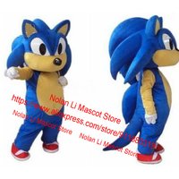 High Quality Hedgehog Mascot Costume Cartoon Anime Role-Playing Carnival Dress Game Advertisement Adult Size Birthday Gift 215