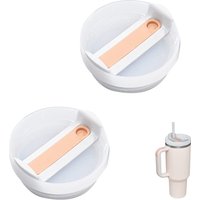 For Stanley Cup Cover Spill Proof Splash Resistant Tumbler Stainless Steel Car Mug Handle Straw Tumbler Lid Compatible Stainless