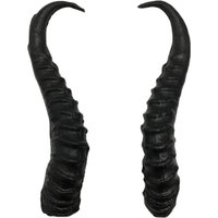 Anime Black Simulation Plastic Goat DIY Cosplay Headband Sheep horn Artificial Christmas Costume