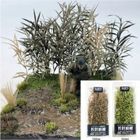 Diy Model Making Miniature Reed Model Long Leaf Grass Cluster Vegetation Toys Military Scene Materials for Diorama 1pc
