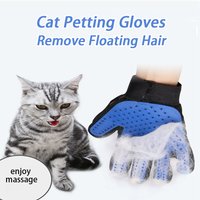 Petting Cat Gloves Pet Clean Up Remove Floating Hair Five Finger Gloves For Cats Pet Hair Removal Comb Grooming Gloves