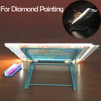 E2 Foldable Stand for Diamond Painting Light Pad Holder Copy Platform Bracket Base Diamond Embroidery Cross Stitch Metal Tools