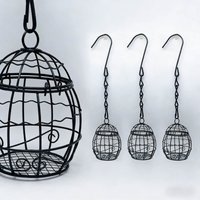 Outdoor Hanging Automatic Bird Feeder for Courtyard and Garden, Small, Durable, Rainproof Springtime Bird Feeding Supplies