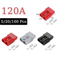 120A 600V 2Pin Forklift Battery Connector SB120 2/4/6AWG For Type High Current Quick Wire Connector Power Charging Plug image 4