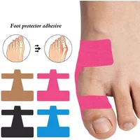10Pcs Foot Tape Pre Cut Kinesiology Bunion Straightener Sticker Elastic Support Athletic Band Big Toe Correction Turf Relief