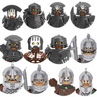 Single Sell Medieval Time Knight Warrior Roman Soldier Armor Helmet Building Blocks Figures Accessories Toys For Children