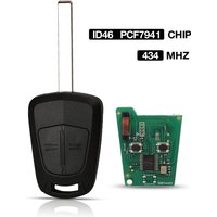 jingyuqin 433MHz PCF7941 Remote Car Key For Opel/Vauxhall Corsa D 07-12 Meriva B 10-13 Astra H 2004 - 2009 Zafira B 05-13