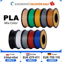 KINGROON PLA-filament 1,75 mm 5/10 kg pla kunststof voor 3D-printer, standaard 1 kg / rol 3D-printfilamenten mix kleur lokale verzending