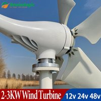 3000W 2000W moc Generator z turbiną wiatrowej kompletna zestaw do organizacji do przechowywania energii W gospodarstwie domowym 12V 24V 48V