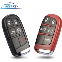 BEST KEY 4+1 5 Buttons Remote Car Key Shell Case Keyless Smart Case For Dodge Dart Charger Challenger For Chrysler 300 For Jeep