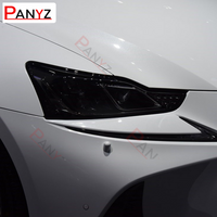 2 Pcs For Lexus IS 2016-2020 IS 200t 300h 250 F Sport Car Headlight Protective Film Transparent Black TPU Sticker Accessories