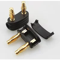 Pair HIFI Gold Plated Earphone Pin Austrian 800s ud701 Plug DIY Soldering Composer Plug For Composer Headphone Cable Connector
